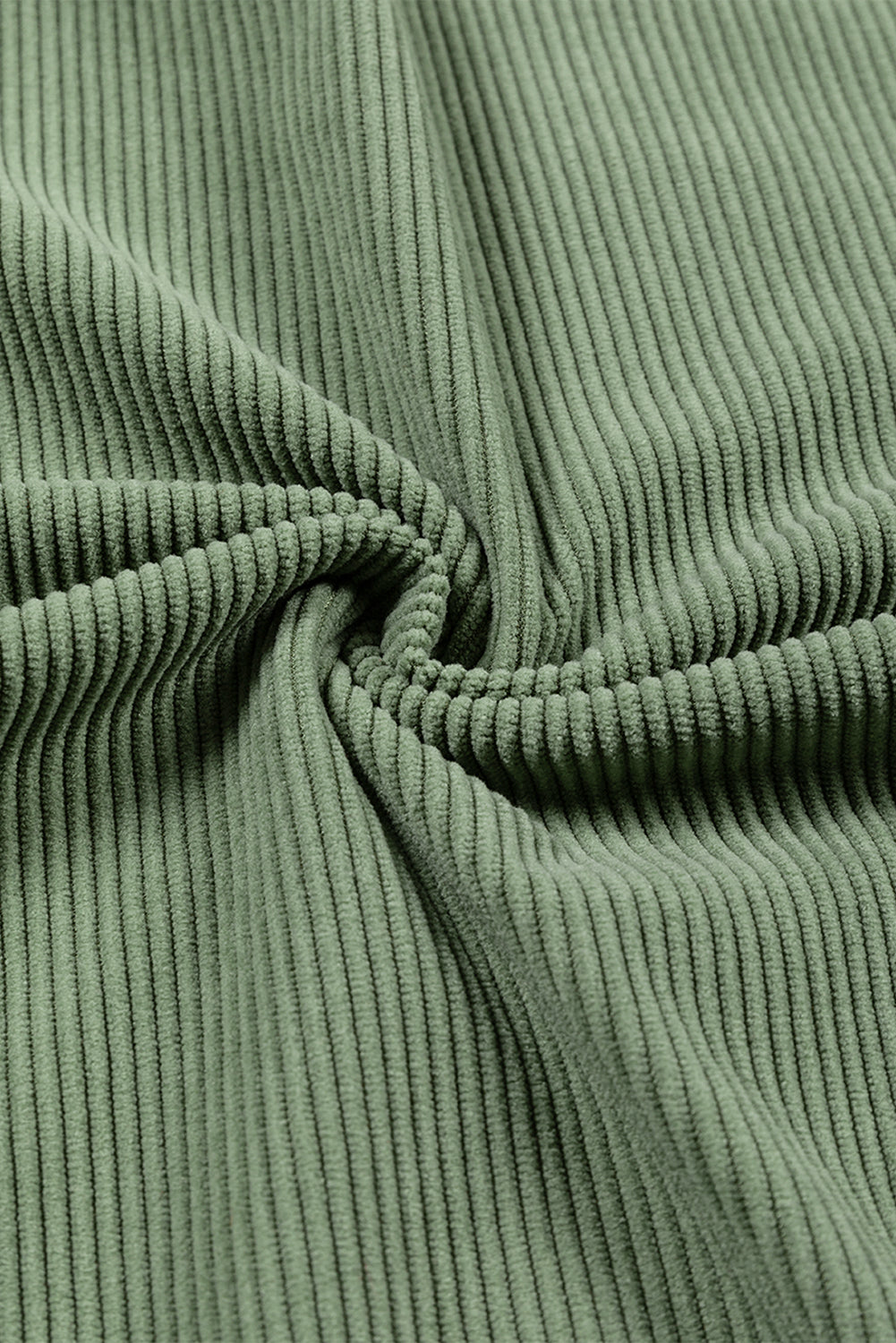 Grass Green JOLENE Ribbed Corduroy Oversized Sweatshirt