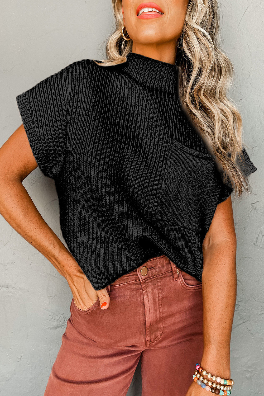 Open sleeve sweater hotsell