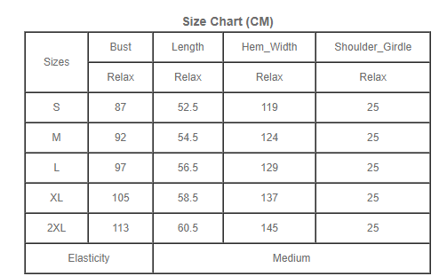 Size Chart 256316