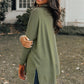 Jungle Green Cowl Neck Shift Tunic Top