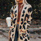 Leopard Animal Print Open Midi Cardigan