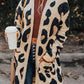 Leopard Animal Print Open Midi Cardigan