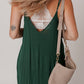 Duffel Green Spaghetti Straps Pocketed Slouchy Maxi Dress