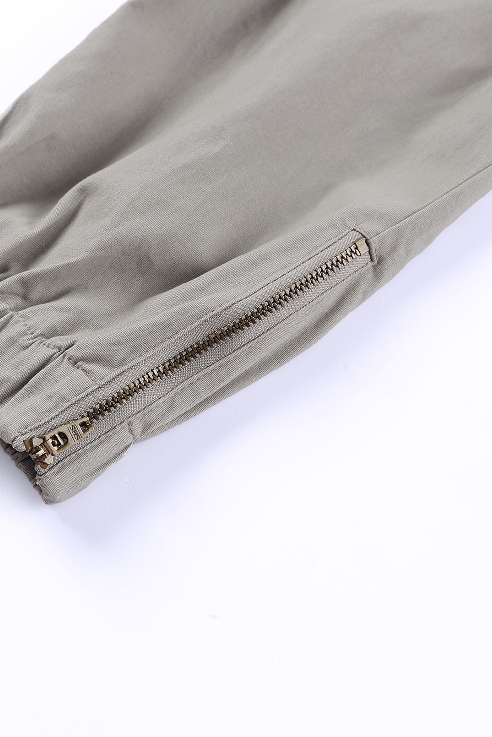 Green Slim Fit Pocketed Twill Jogger Pants