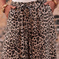 Desert Palm Boho Leopard Wide Leg Pants