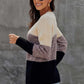 Beige-and-Black-Block-Texture-Pullover-Sweater-Side