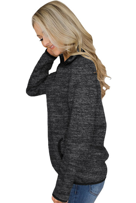 Charcaol-Zip-Collar-Pullover-Sweatshirt-Side