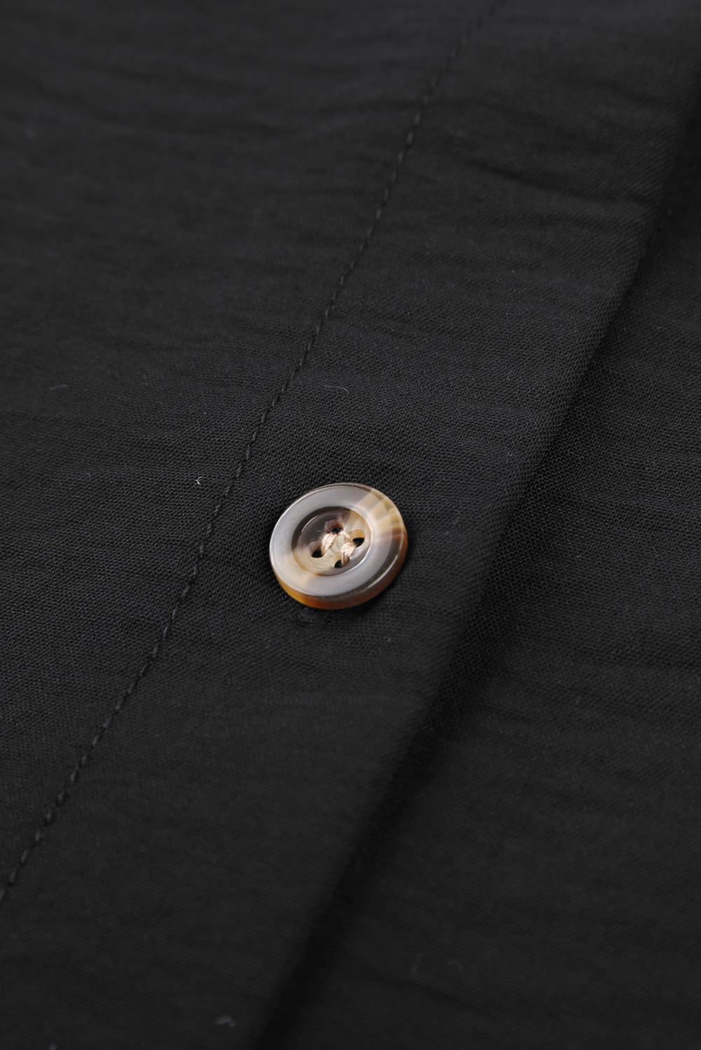 Black Cheetah Print Pocket Button Design Casual Shirt/Dress
