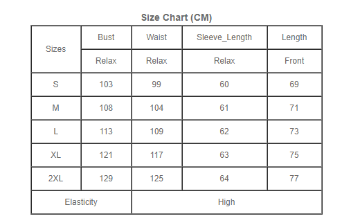Size Chart 2511141