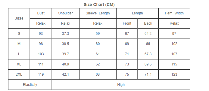 Size Chart 2511262