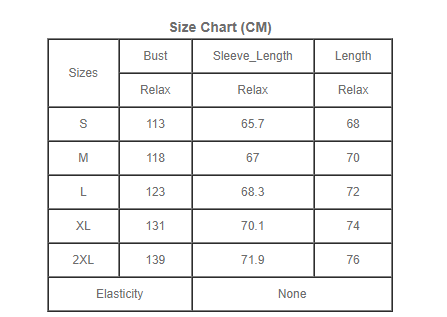 Size Chart 2519405