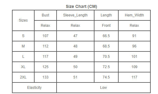 Size Chart 253928
