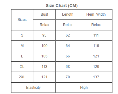 Size Chart 2551025