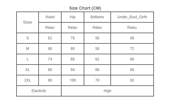 Size Chart 43335