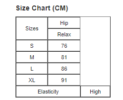 Size Chart 44405