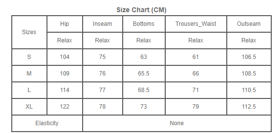 Size Chart 77345